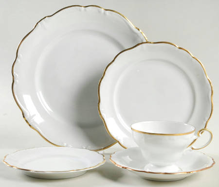 Gold Baroque 5 Piece Place Setting