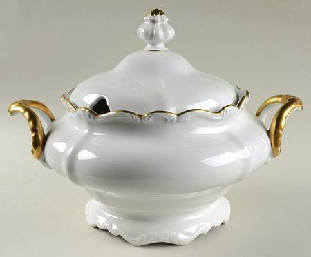 Gold Baroque Tureen & Lid
