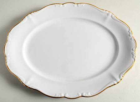 Gold Baroque 14" Oval Serving Platter