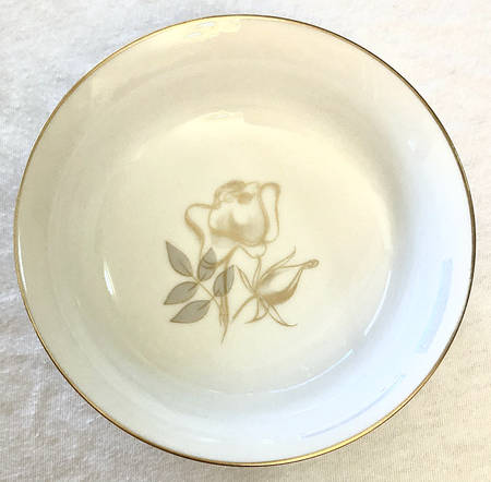 Gold Rose Fruit/Dessert (Sauce) Bowl