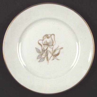 Gold Rose Bread & Butter Plate