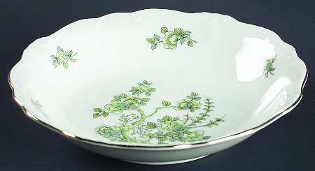 Indian Tree Gold Trim Coupe Soup Bowl