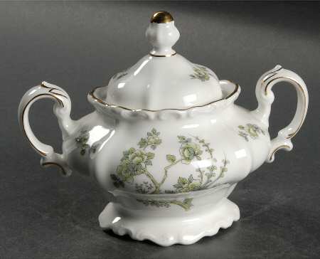 Indian Tree Gold Trim Sugar Bowl & Lid