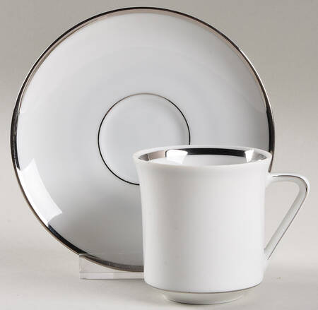 JOH100 Flat Demitasse Cup & Saucer Set