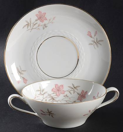 Rosita Flat Cream Soup Bowl & Saucer Set