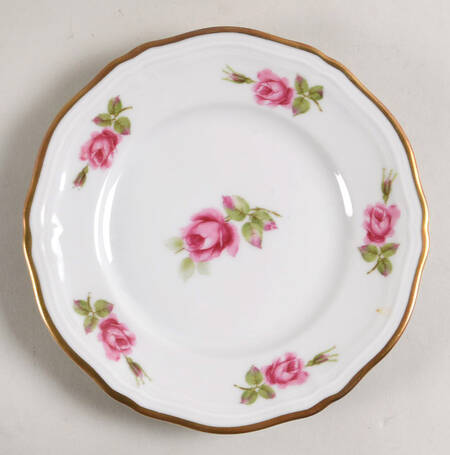 Chippendale Rose Bread & Butter Plate
