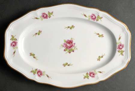 Chippendale Rose 14" Oval Serving Platter