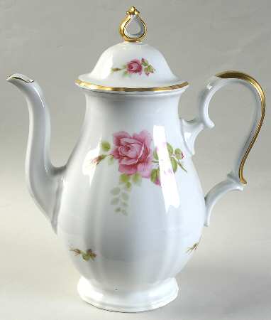 Chippendale Rose Coffee Pot & Lid