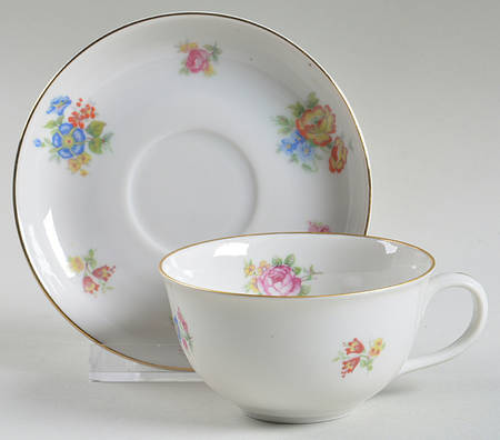 JOH116 Flat Demitasse Cup & Saucer Set