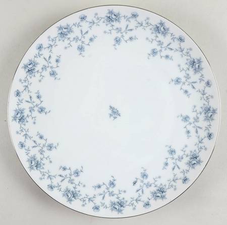 Blue Garland (Coupe, Platinum) Dinner Plate