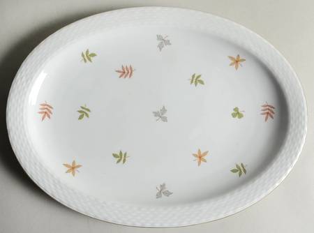 Autumn Leaves 12" Oval Serving Platter