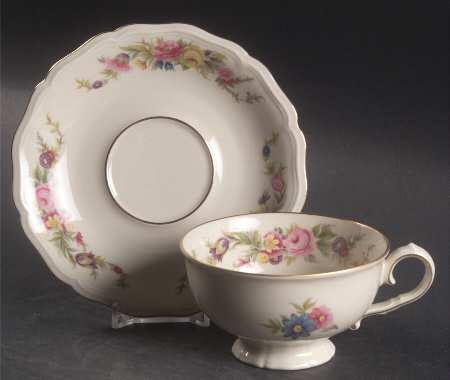 Dresden Footed Cup & Saucer Set