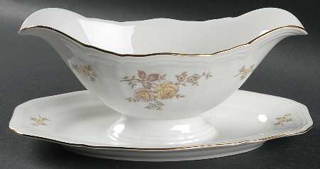 JOH45 Gravy Boat with Attached Underplate