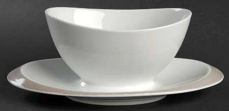 JOH53 Gravy Boat with Attached Underplate