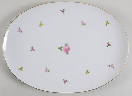 Rose Chintz 15" Oval Serving Platter