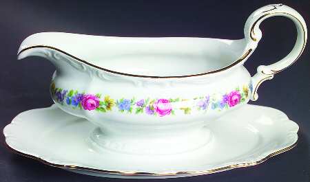 JOH80 Gravy Boat with Attached Underplate