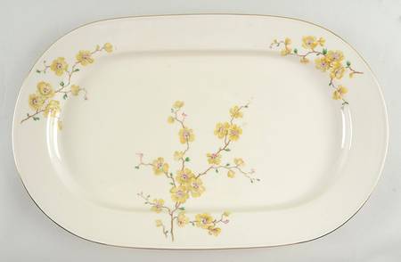 E653 14" Oval Serving Platter