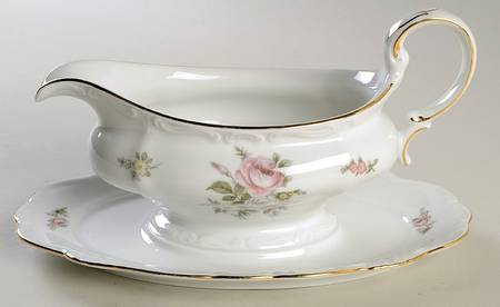 JOH95 Gravy Boat with Attached Underplate