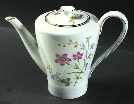 Red Carnation Mini Coffee Pot & Lid