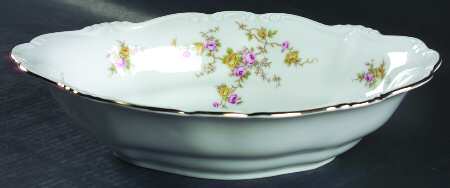 Michele 10" Oval Vegetable Bowl