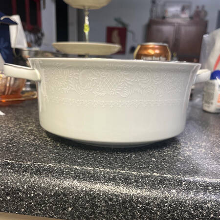 Morning Mist Round Vegetable No Lid