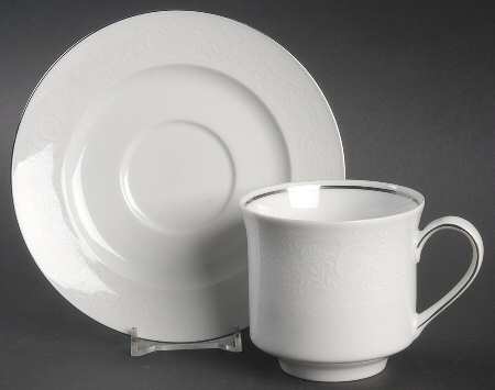 Morning Mist Flat Cup & Saucer Set
