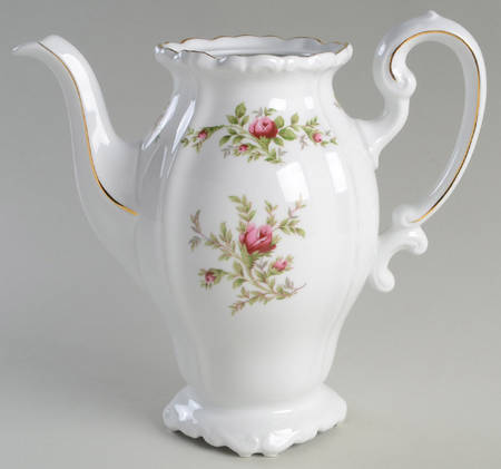 Moss Rose (Bavarian Backstamp) Coffee Pot No Lid