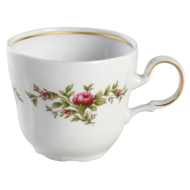 Moss Rose (Bavarian Backstamp) Flat Cup
