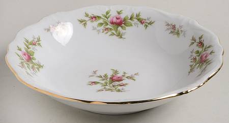 Moss Rose (Bavarian Backstamp) Coupe Soup Bowl