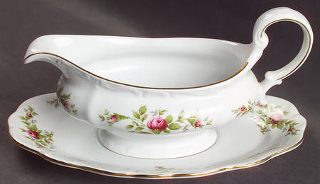 Moss Rose (Thailand Traditions) Gravy Boat & Underplate