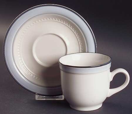 Mountain Sky Flat Cup & Saucer Set