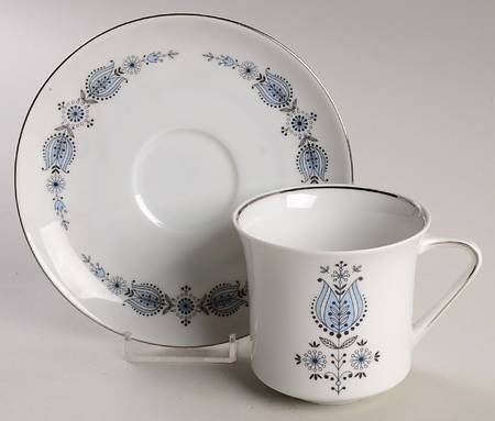 Normandy Flat Cup & Saucer Set