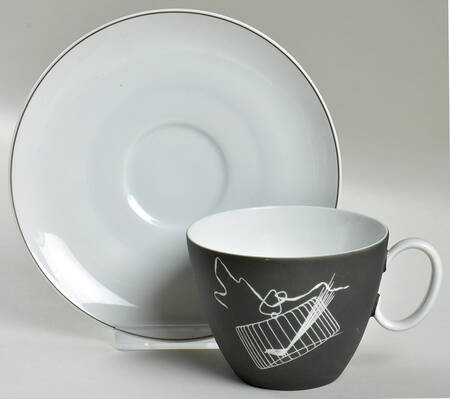 Papageno Flat Cup & Saucer Set