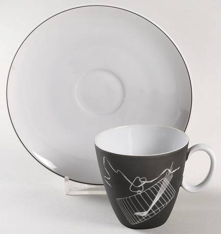 Papageno Flat Demitasse Cup & Saucer Set