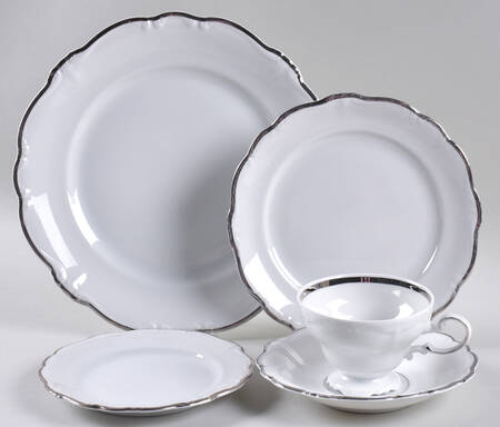 Platinum Baroque 5 Piece Place Setting