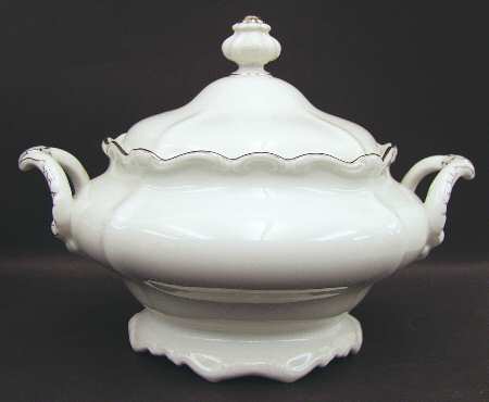 Platinum Baroque Tureen &  Lid