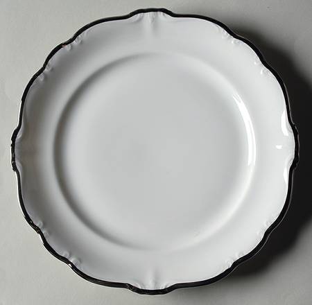 Platinum Baroque Salad Plate