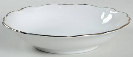 Platinum Baroque Coupe Soup Bowl