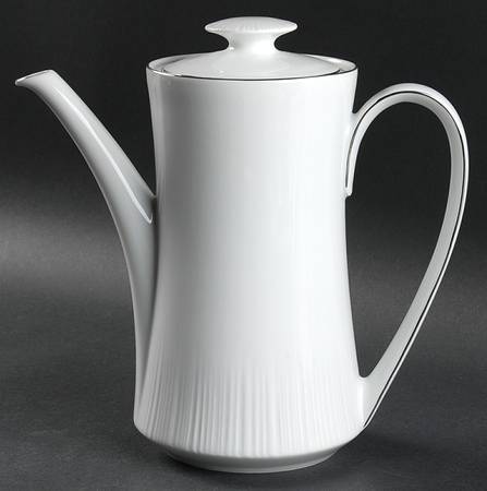 Platinum Riviera Coffee Pot & Lid