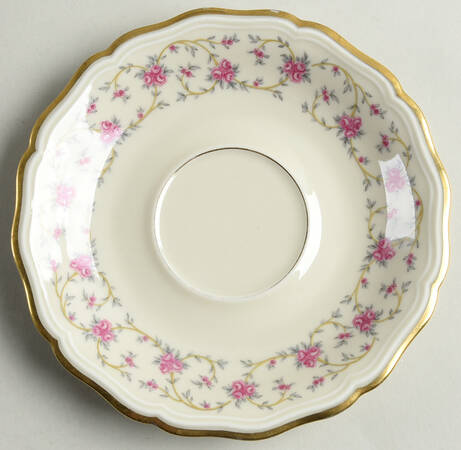 Rose Chintz Saucer for Cream Soup Bowl