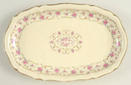 Rose Chintz 11" Oval Serving Platter