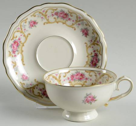 Romance Footed Cup & Saucer Set