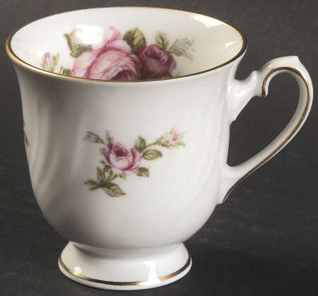 Rose of Picardy White Footed Demitasse Cup
