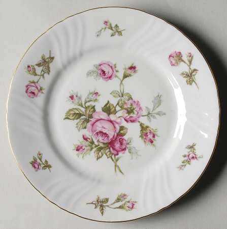 Rose of Picardy White Salad Plate
