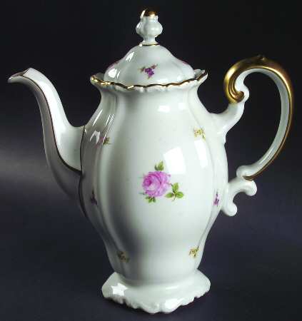 Rosebud Coffee Pot & Lid