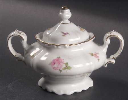 Rosebud Sugar Bowl & Lid