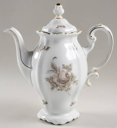 Sepia Rose Coffee Pot & Lid