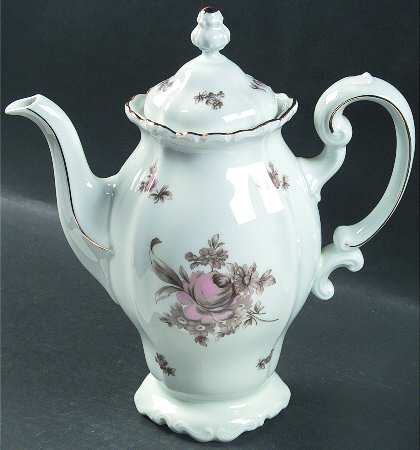 Sepia Rose Coffee Pot & Lid