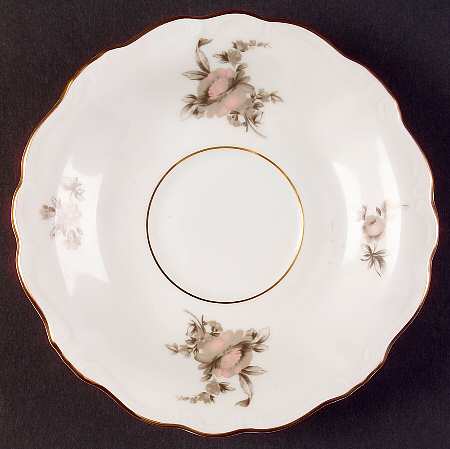 Sepia Rose Saucer for Footed Cup