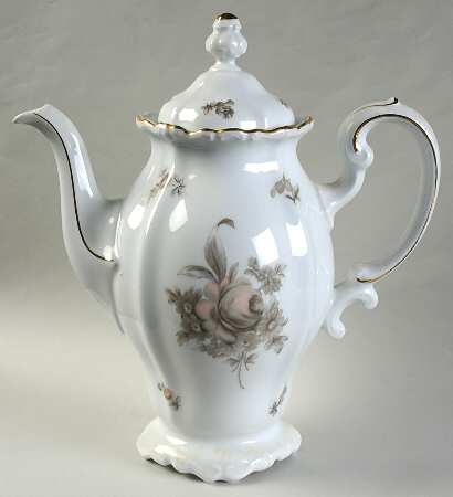 Sepia Rose Coffee Pot & Lid by Johann Haviland